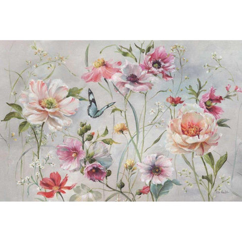 Antique Garden I Gold Ornate Wood Framed Art Print with Double Matting by Audit, Lisa