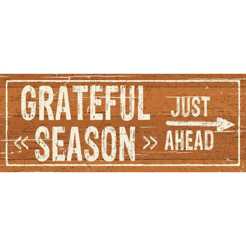 Harvest Signs III Black Modern Wood Framed Art Print with Double Matting by Pela Studio