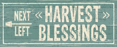 Harvest Signs VI Black Ornate Wood Framed Art Print with Double Matting by Pela Studio