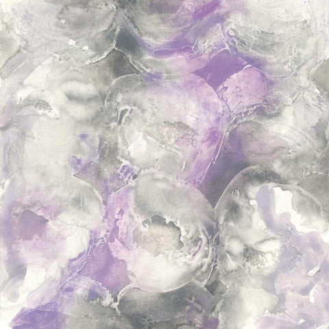 Amethyst Circles I Black Modern Wood Framed Art Print by Paschke, Chris