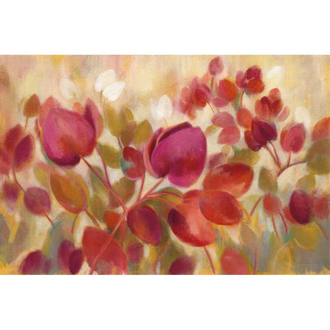 Magenta Tropical White Modern Wood Framed Art Print by Vassileva, Silvia