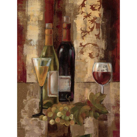 Graffiti and Wine III Black Modern Wood Framed Art Print with Double Matting by Vassileva, Silvia