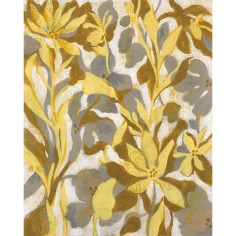Painted Tropical Screen I Black Modern Wood Framed Art Print by Vassileva, Silvia