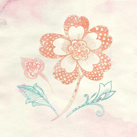 Eastern Boho IV Gold Ornate Wood Framed Art Print with Double Matting by Wild Apple Portfolio