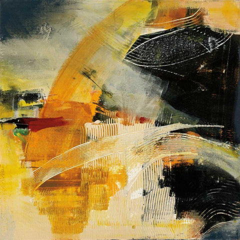 End of the Rainbow I White Modern Wood Framed Art Print with Double Matting by Griggs, Jan