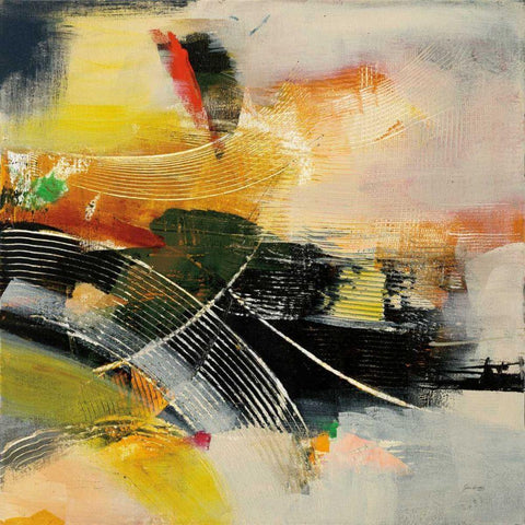 End of the Rainbow II Gold Ornate Wood Framed Art Print with Double Matting by Griggs, Jan