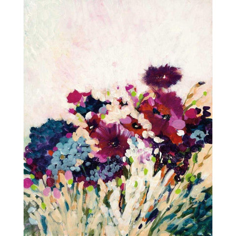 In Bloom Black Modern Wood Framed Art Print by Griggs, Jan