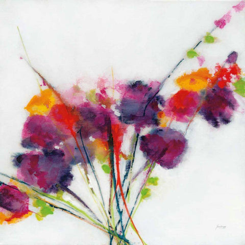 Misty White Modern Wood Framed Art Print by Griggs, Jan