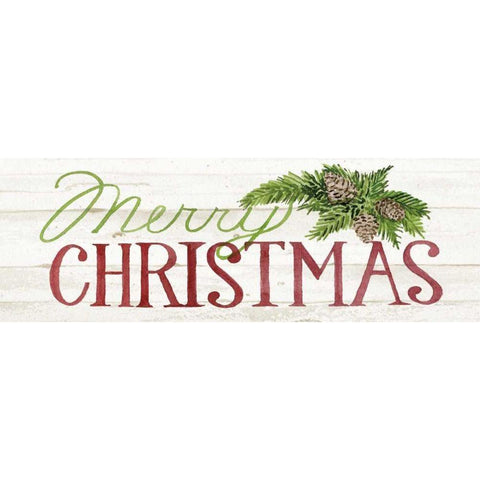 Holiday Sayings II on Wood Whitewash v2 Black Modern Wood Framed Art Print with Double Matting by McKenna, Kathleen Parr