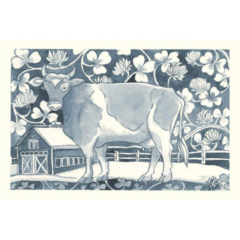 Farm Life II White Modern Wood Framed Art Print by Thomas, Miranda