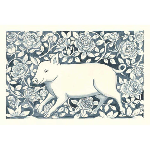 Farm Life IV White Modern Wood Framed Art Print by Thomas, Miranda