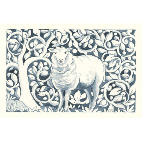 Farm Life V White Modern Wood Framed Art Print by Thomas, Miranda