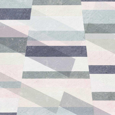 Pastel Reflections II White Modern Wood Framed Art Print with Double Matting by Hershey, Moira