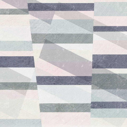 Pastel Reflections III White Modern Wood Framed Art Print with Double Matting by Hershey, Moira