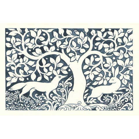 Forest Life III Black Modern Wood Framed Art Print by Thomas, Miranda