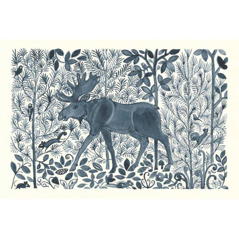 Forest Life VI White Modern Wood Framed Art Print by Thomas, Miranda