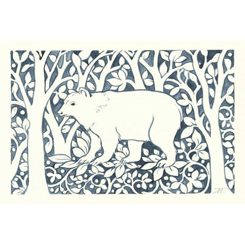Forest Life VII White Modern Wood Framed Art Print by Thomas, Miranda