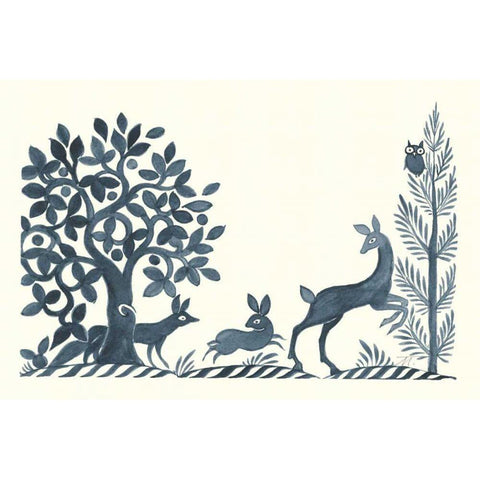 Forest Life VIII Gold Ornate Wood Framed Art Print with Double Matting by Thomas, Miranda