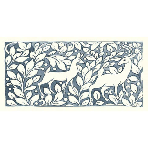 Forest Life X Black Modern Wood Framed Art Print by Thomas, Miranda