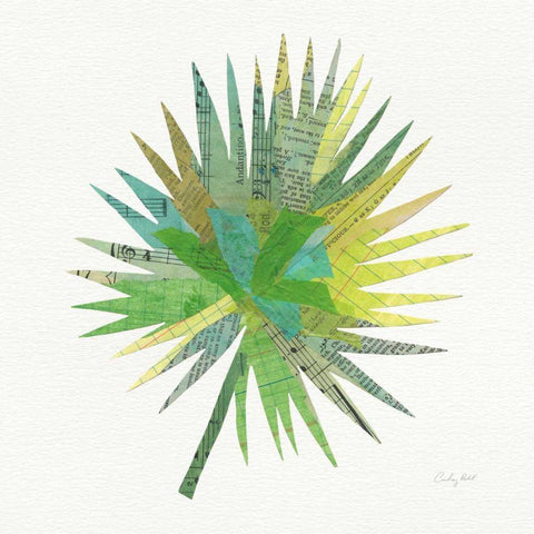 Tropical Fun Palms IIII White Modern Wood Framed Art Print by Prahl, Courtney