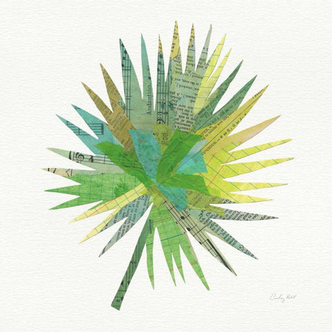 Tropical Fun Palms IIII Black Ornate Wood Framed Art Print with Double Matting by Prahl, Courtney