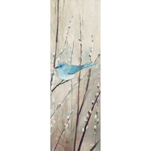 Pretty Birds Neutral III White Modern Wood Framed Art Print by Purinton, Julia