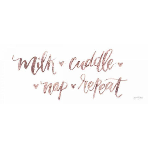 Sweet Baby Girl III Gold Ornate Wood Framed Art Print with Double Matting by Jackson, Jenaya