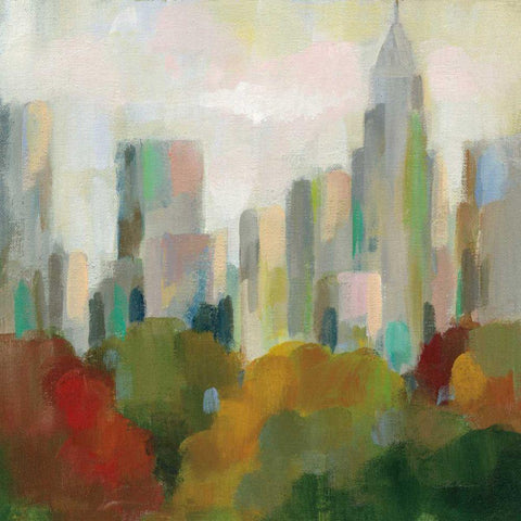 NYC Central Park II White Modern Wood Framed Art Print by Vassileva, Silvia