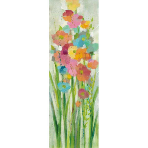 Long Stem Bouquet I White Modern Wood Framed Art Print by Vassileva, Silvia