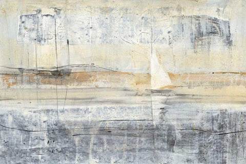 Gold Coast Black Ornate Wood Framed Art Print with Double Matting by Hristova, Albena