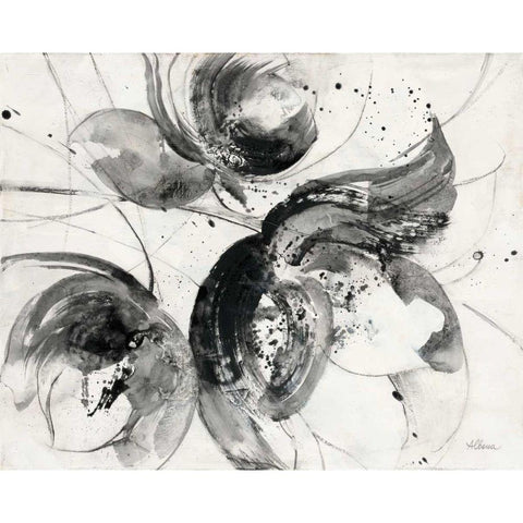 Bold II White Modern Wood Framed Art Print by Hristova, Albena