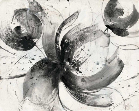 Bold III White Modern Wood Framed Art Print with Double Matting by Hristova, Albena