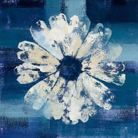 Ocean Bloom II Black Modern Wood Framed Art Print with Double Matting by Studio Mousseau