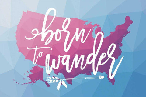 Geo Map Boho II White Modern Wood Framed Art Print with Double Matting by Hershey, Moira