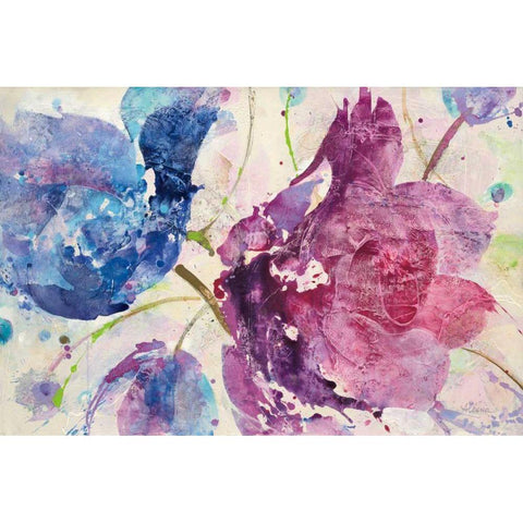 Fireworks Abstract v2 Black Modern Wood Framed Art Print by Hristova, Albena