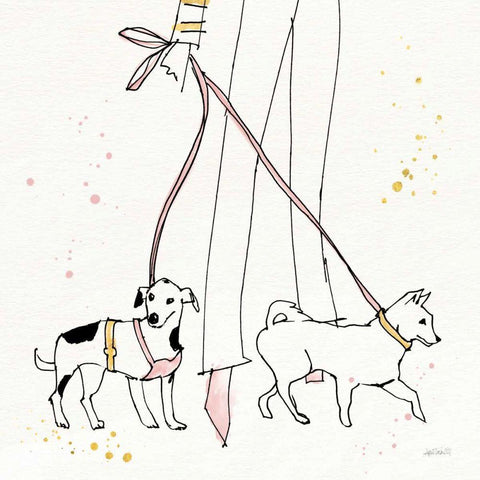 Fashion Feet III Black Ornate Wood Framed Art Print with Double Matting by Tavoletti, Anne