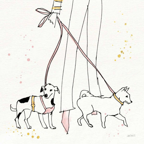 Fashion Feet III Black Modern Wood Framed Art Print by Tavoletti, Anne