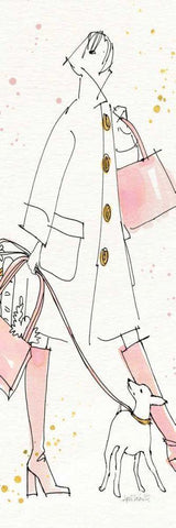 Fashion Feet V Crop Black Ornate Wood Framed Art Print with Double Matting by Tavoletti, Anne