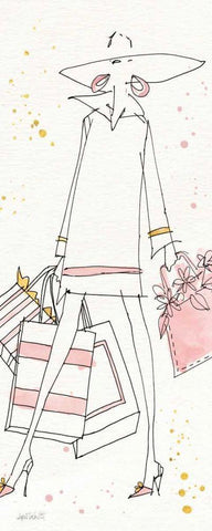 Fashion Feet VI White Modern Wood Framed Art Print with Double Matting by Tavoletti, Anne