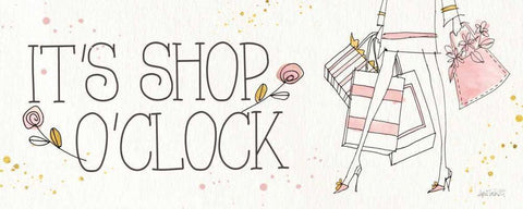 Fashion Feet X Black Ornate Wood Framed Art Print with Double Matting by Tavoletti, Anne