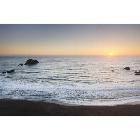 Sonoma Coast II White Modern Wood Framed Art Print by Audit, Lisa