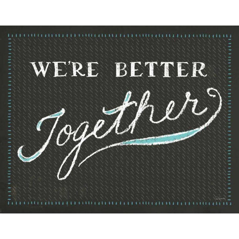 Together V Gold Ornate Wood Framed Art Print with Double Matting by Schlabach, Sue