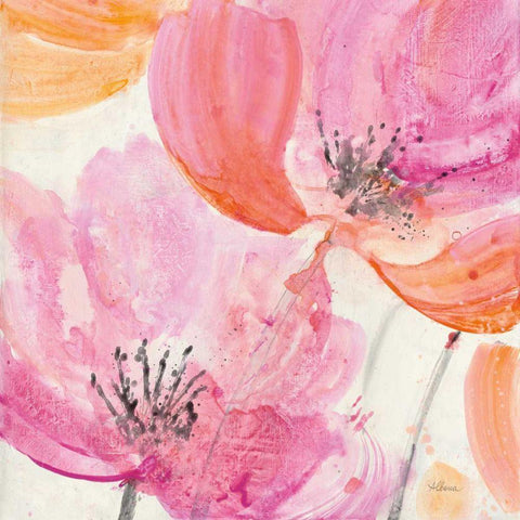 Joyous I Black Modern Wood Framed Art Print by Hristova, Albena