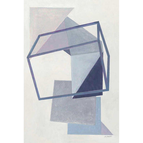 Paper Trail III Black Modern Wood Framed Art Print by Schick, Mike