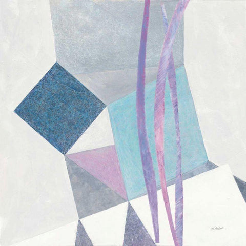 Paper Cut II White Modern Wood Framed Art Print by Schick, Mike