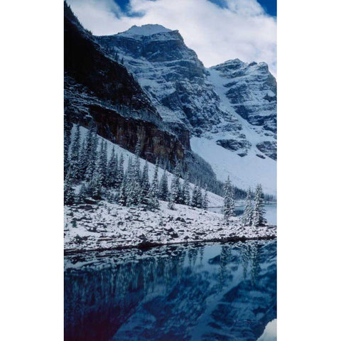 Moraine Lake Panel I Black Modern Wood Framed Art Print by Audit, Lisa