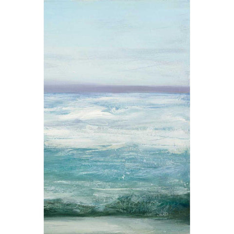 Azure Ocean IV White Modern Wood Framed Art Print by Purinton, Julia