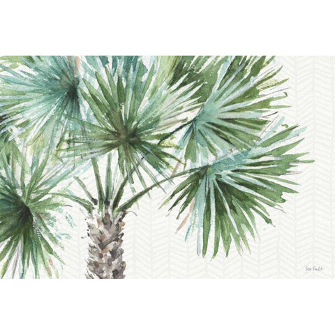 Mixed Greens I Black Modern Wood Framed Art Print with Double Matting by Audit, Lisa