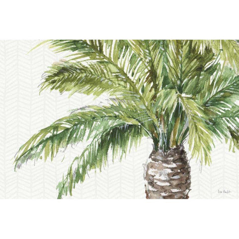 Mixed Greens II Black Modern Wood Framed Art Print with Double Matting by Audit, Lisa