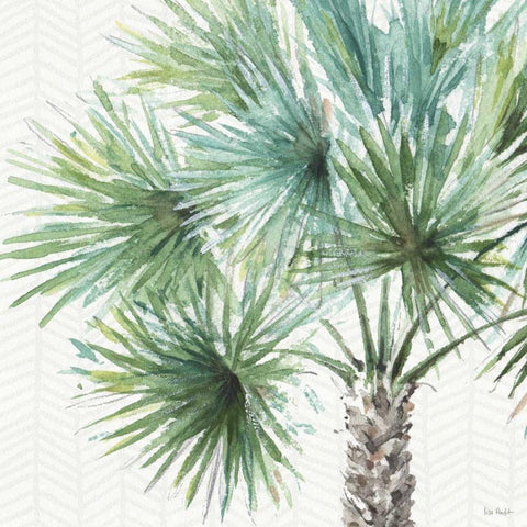 Mixed Greens VI White Modern Wood Framed Art Print with Double Matting by Audit, Lisa